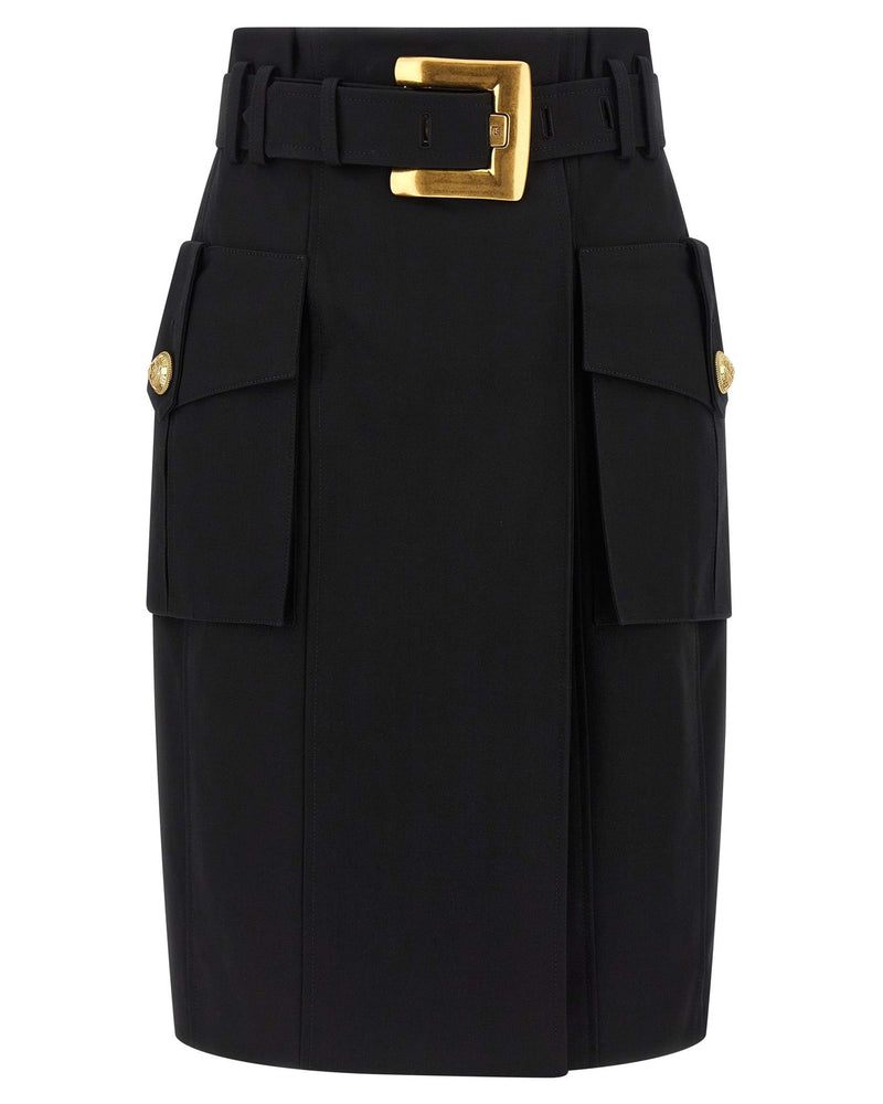 Balmain Wrap Skirt Glam Steals