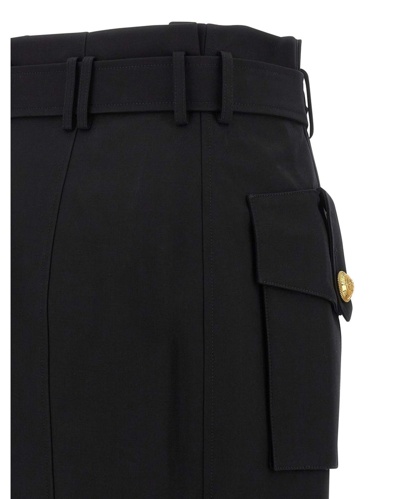 Balmain Wrap Skirt Glam Steals