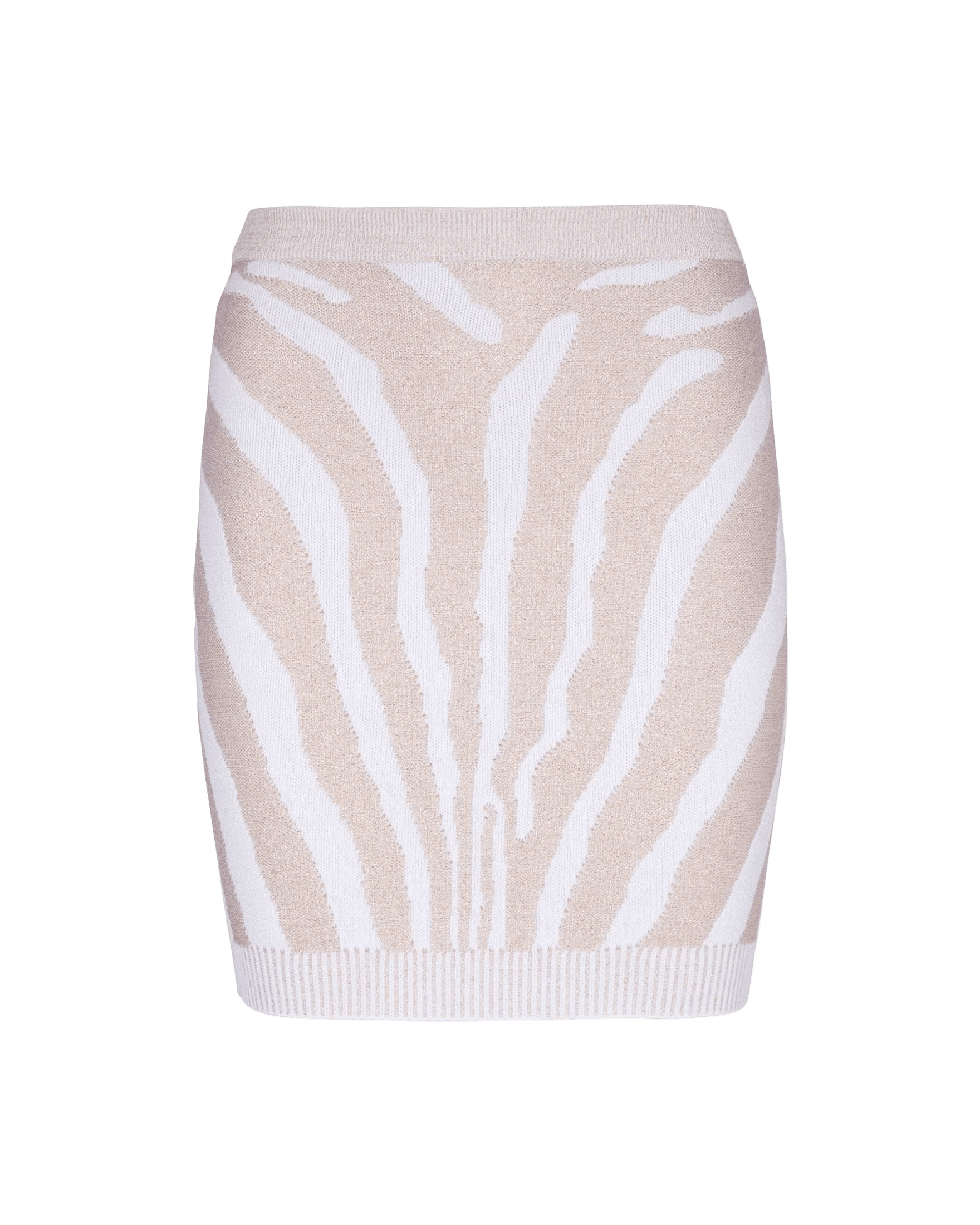 Balmain Zebra Knit Short Skirt Glam Steals