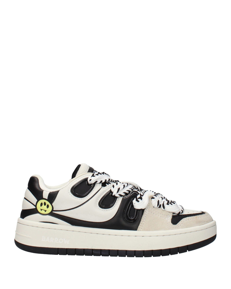 Barrow Beige Leather Sneakers Glam Steals
