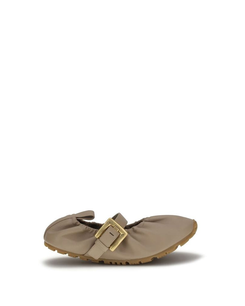 Balmain Beige Ballet Flats Glam Steals