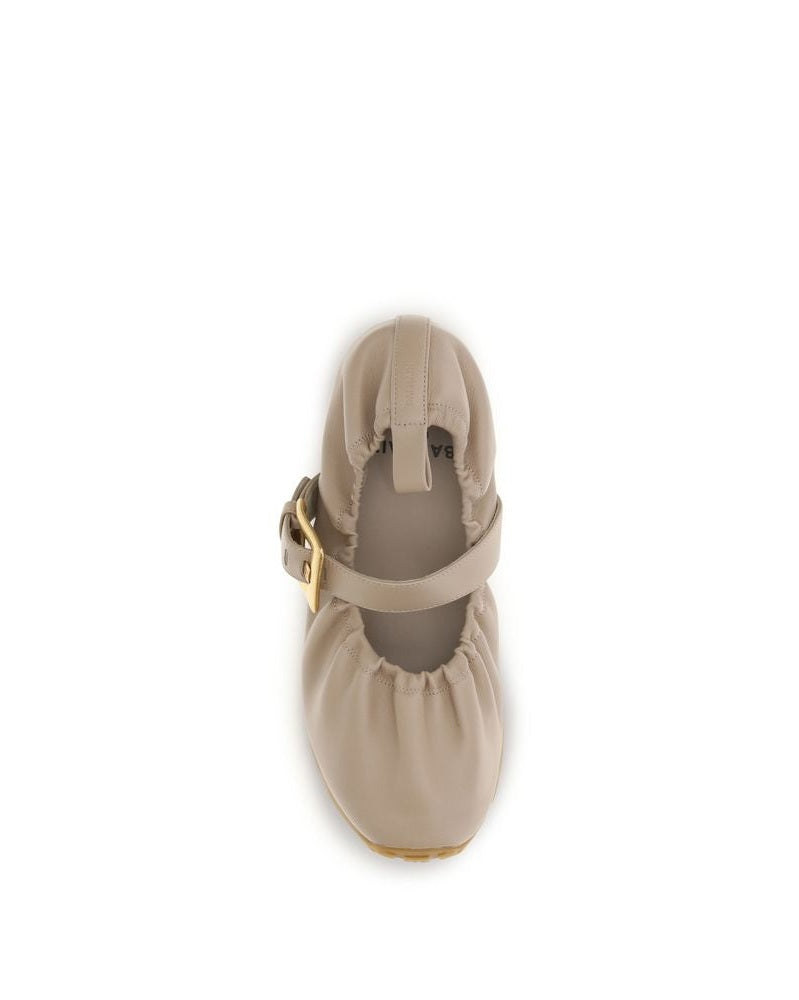 Balmain Beige Ballet Flats Glam Steals