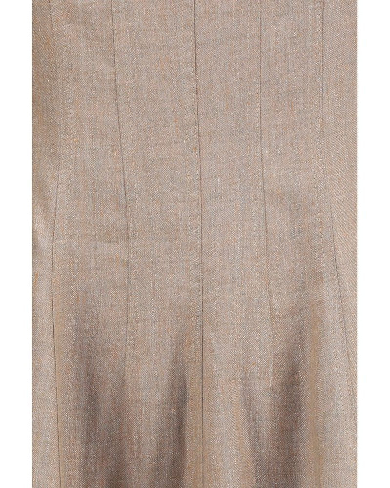 Beige Linen Casual Dress Glam Steals