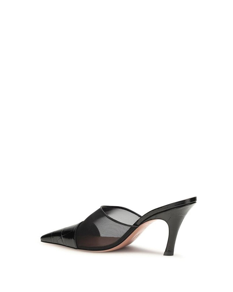 Black Calf Leather Bos Taurus Mules Glam Steals