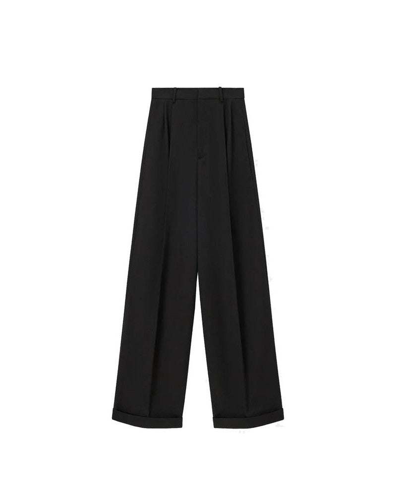 Black Cotton Casual Pants Glam Steals