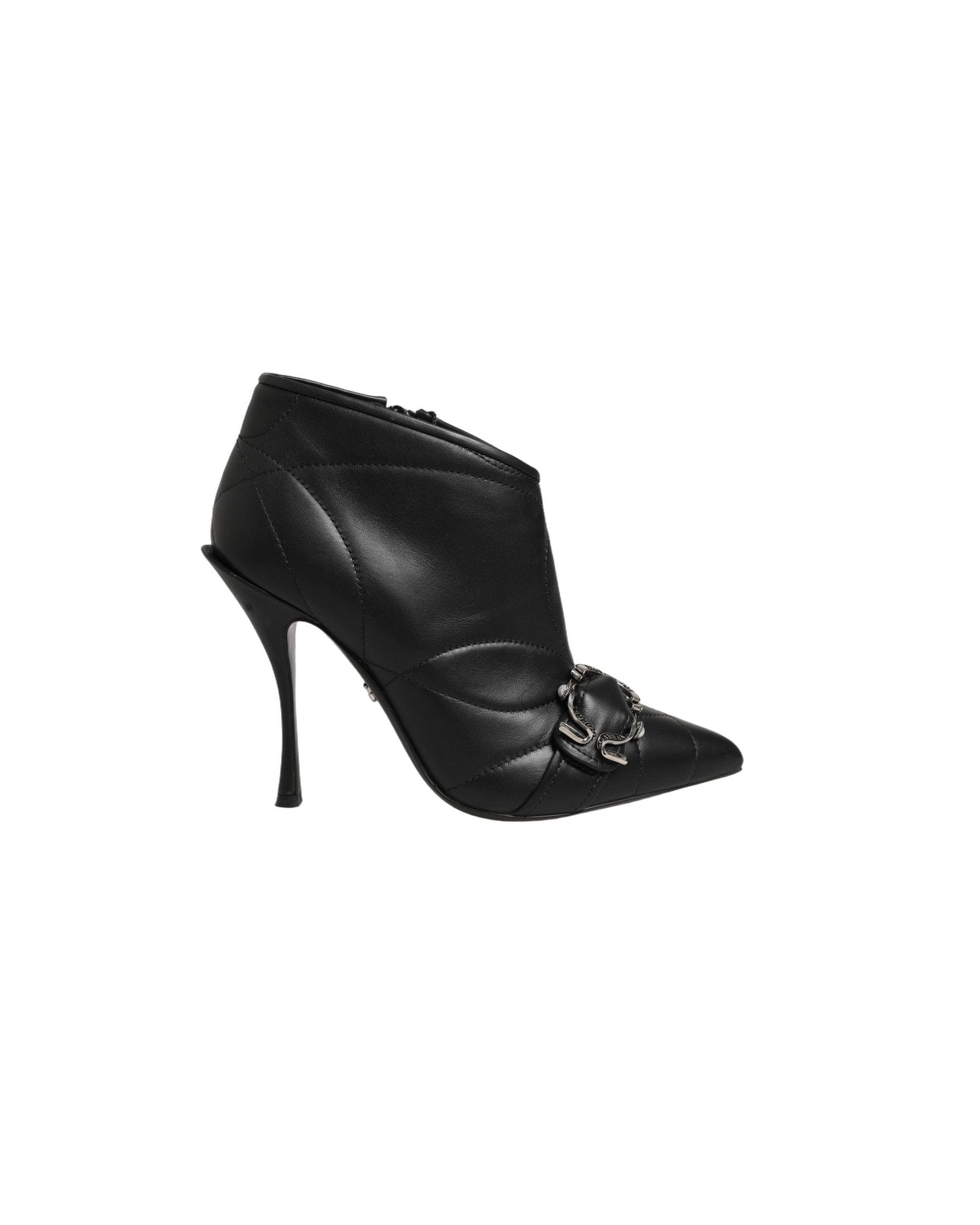 Dolce & Gabbana Black Devotion Quilted Buckled Boots Shoes Glam Steals