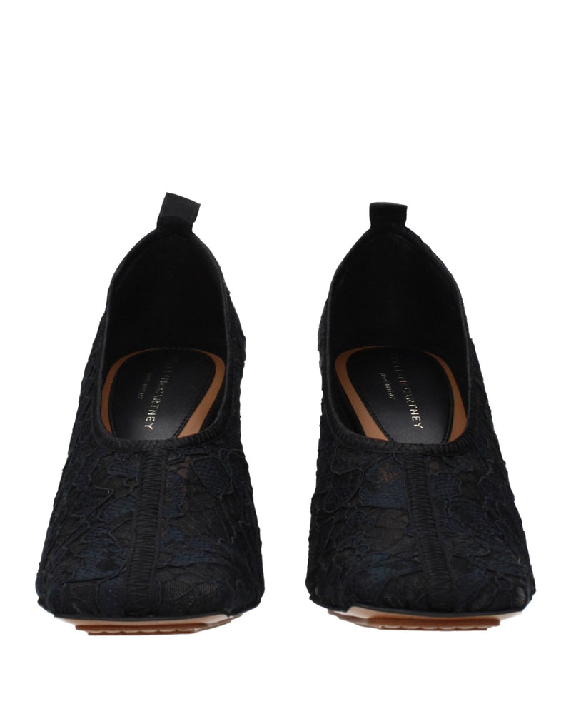 Black Fabric High Heel Pumps Glam Steals