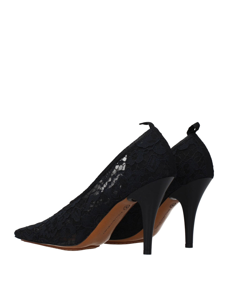 Black Fabric High Heel Pumps Glam Steals