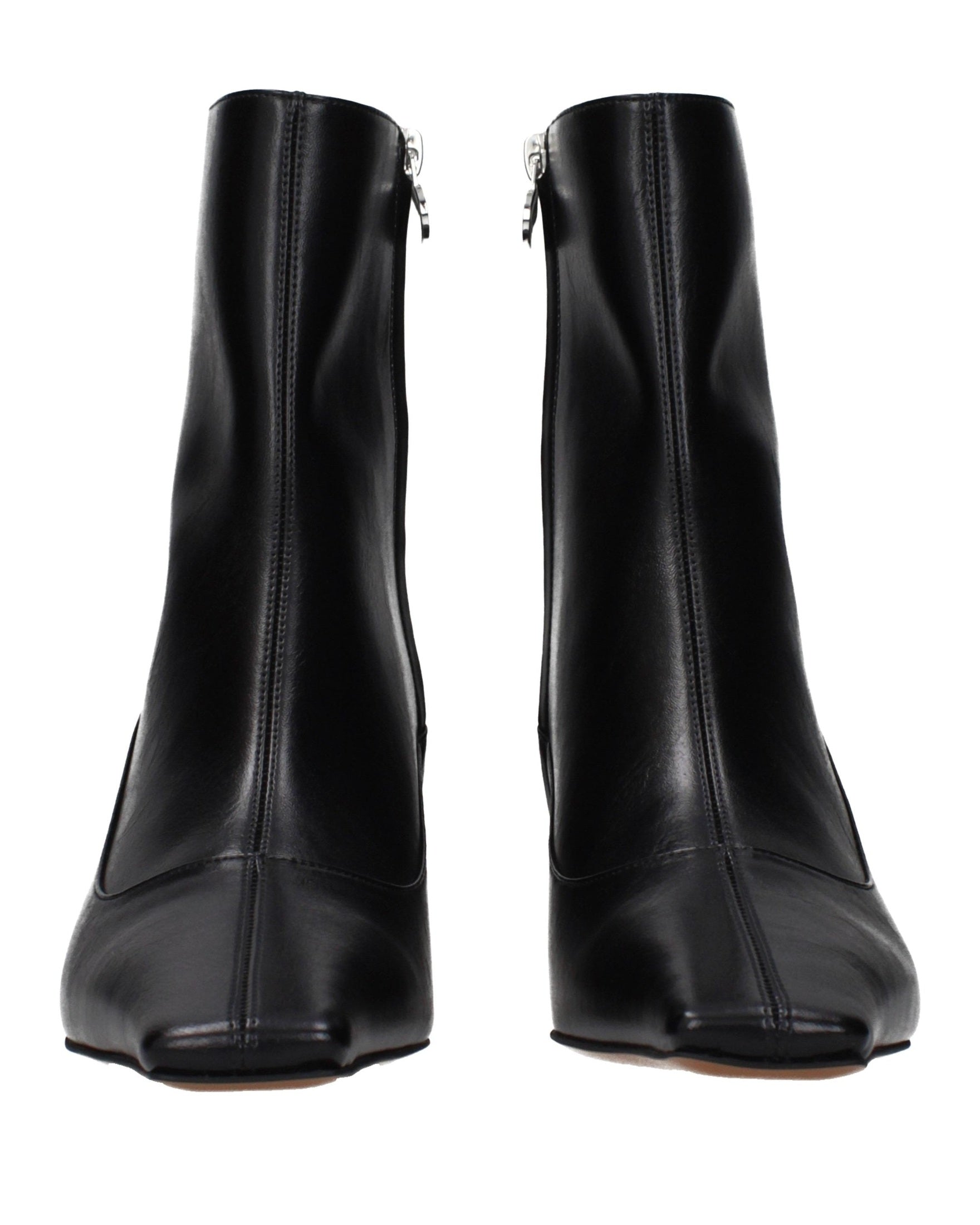 Black Leather Ankle Boots Glam Steals