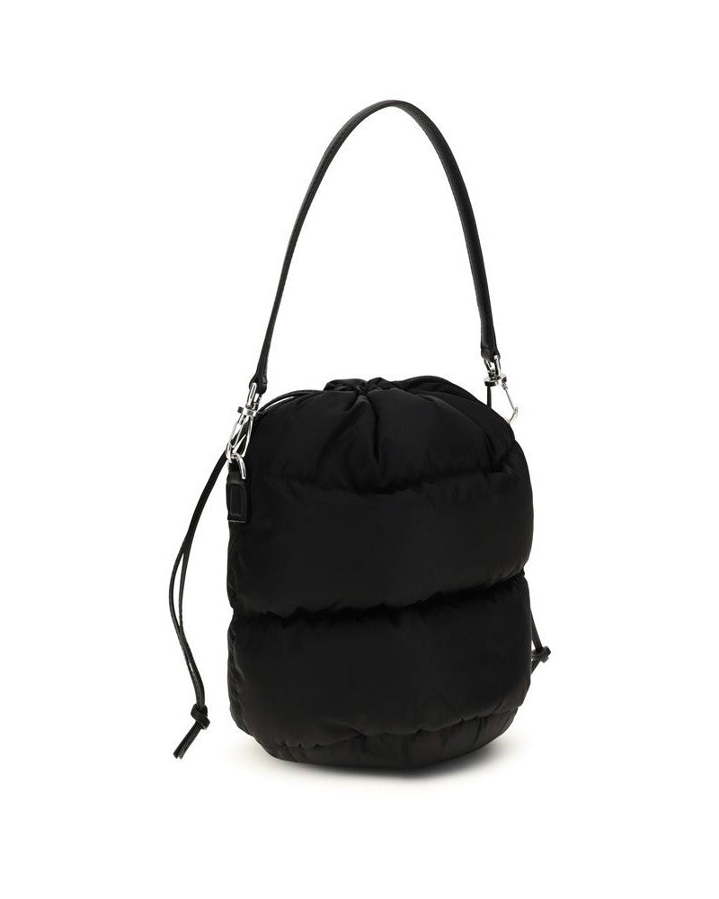 Black Polyamide Backet Bag Glam Steals