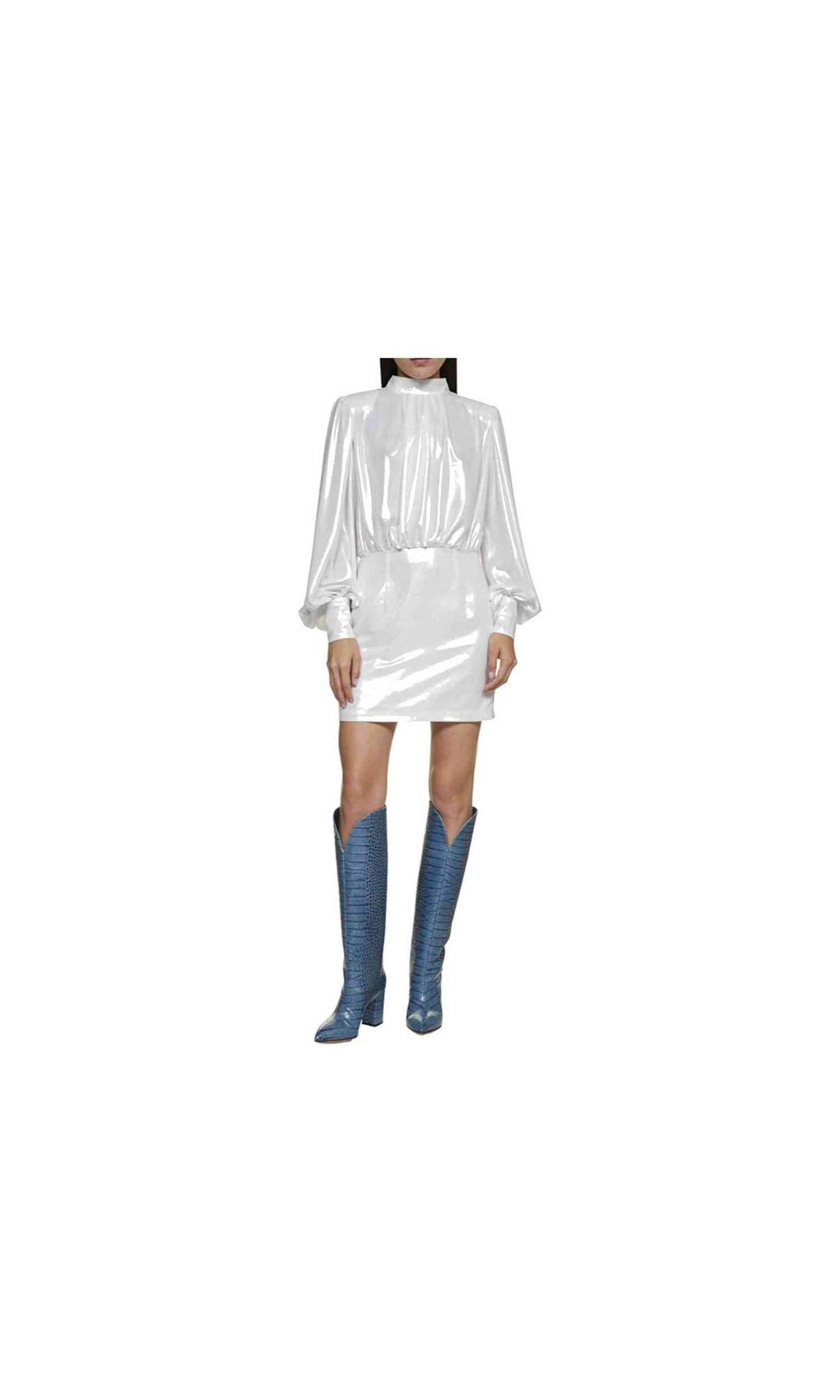 Blanca Vita Abelia Laminated Mini Dress Glam Steals