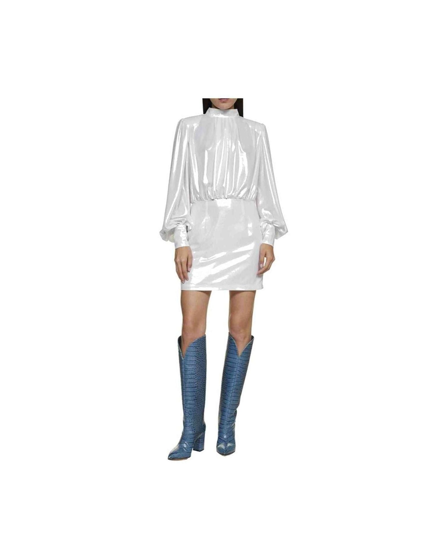 Blanca Vita Abelia Laminated Mini Dress Glam Steals