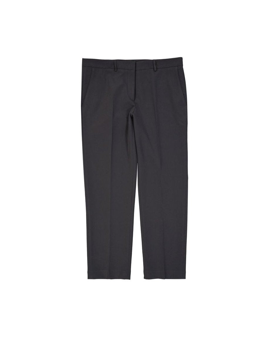 Blanca Vita Gray Elastane Cropped Pant Trousers