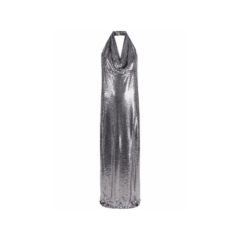 Blanca Vita Silver Elastane Cocktail Dress Glam Steals