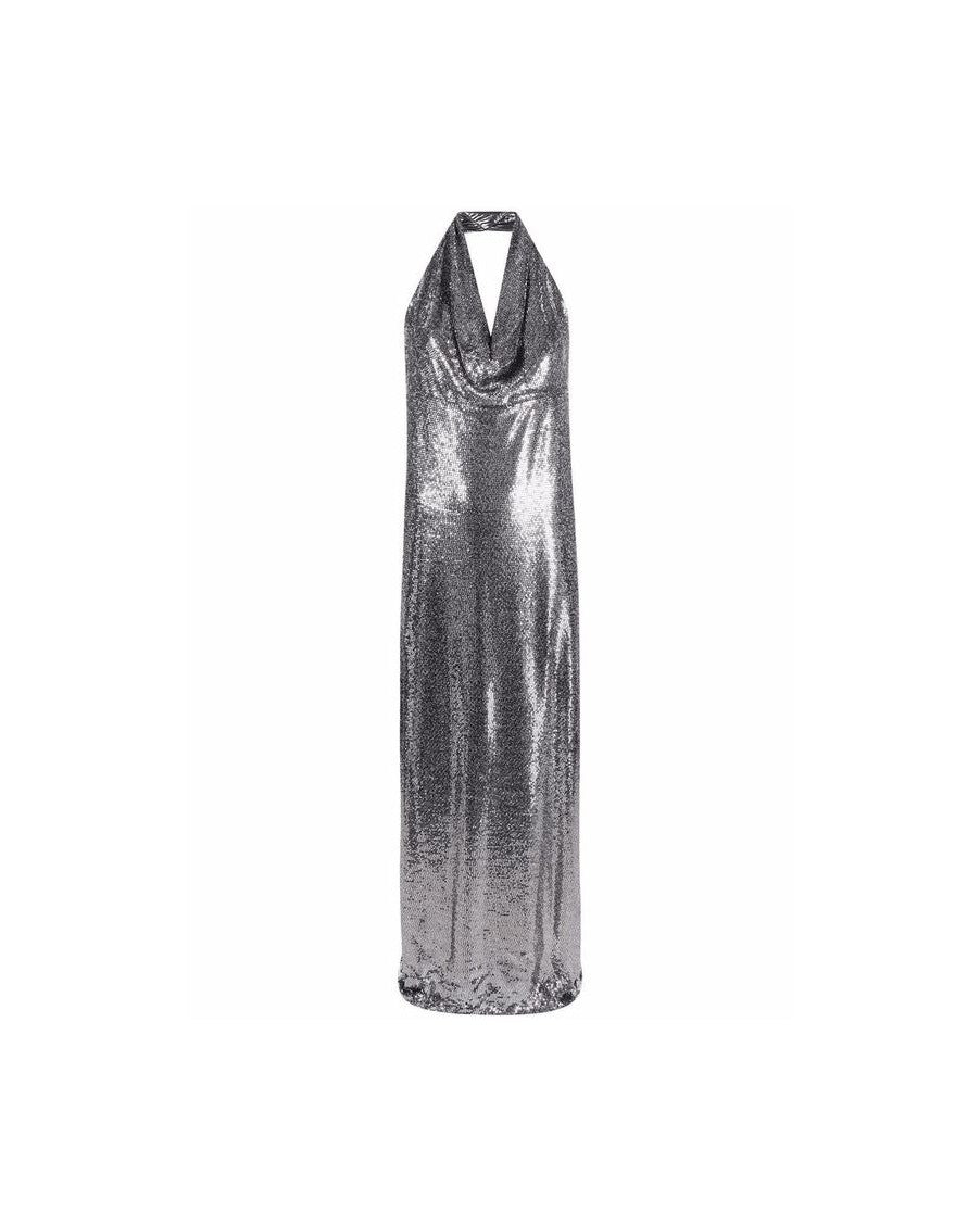 Blanca Vita Silver Elastane Cocktail Dress Glam Steals