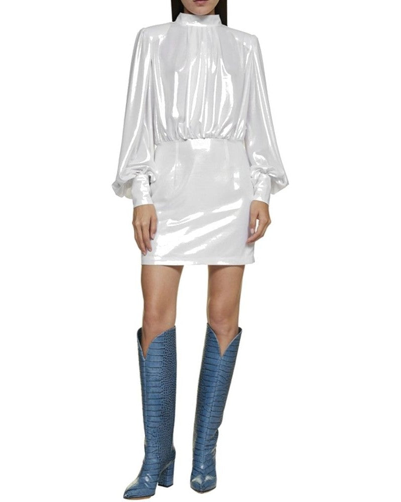 Blanca Vita White Polyester Dress Dresses