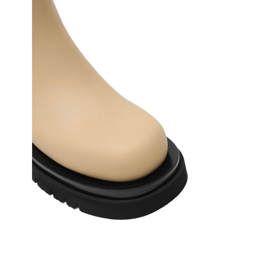 Bottega Veneta Beige Leather Boot Glam Steals