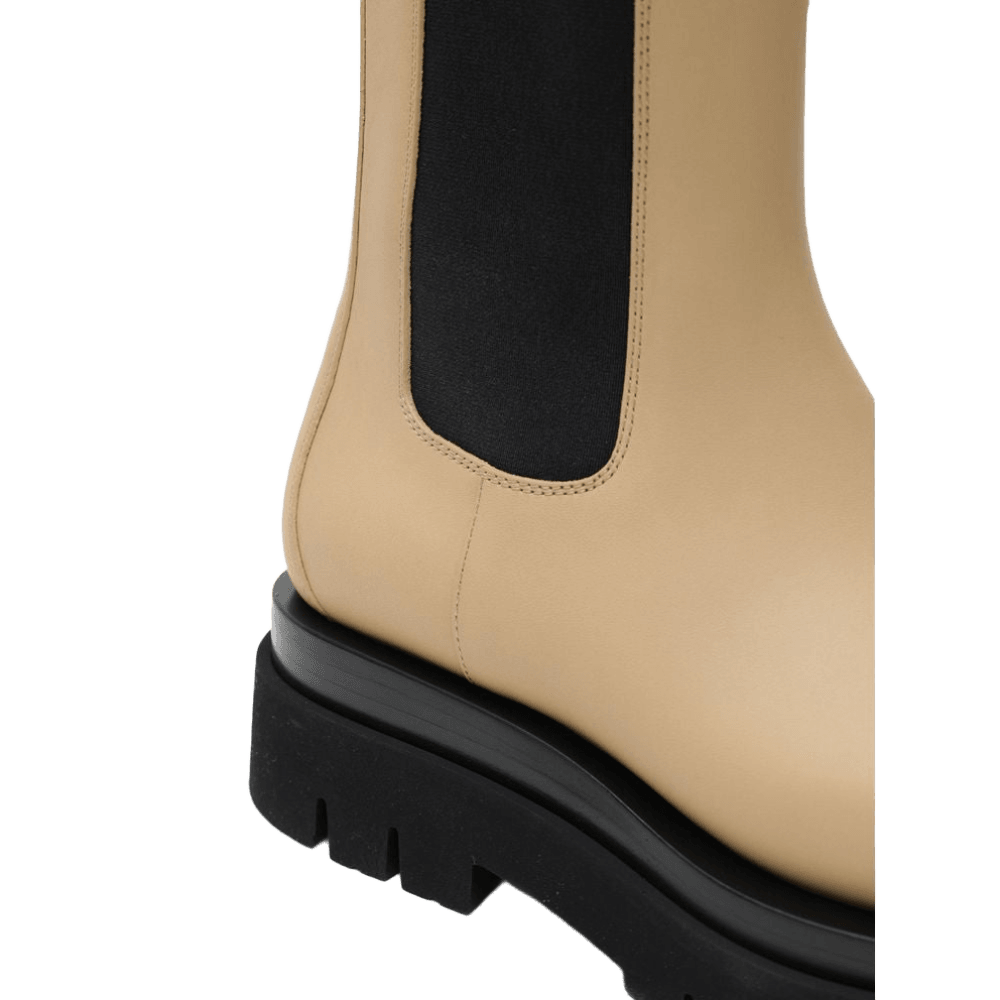 Bottega Veneta Beige Leather Boot Glam Steals