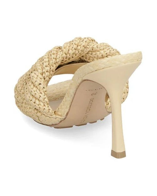 Bottega Veneta Beige Raffia Mules Glam Steals