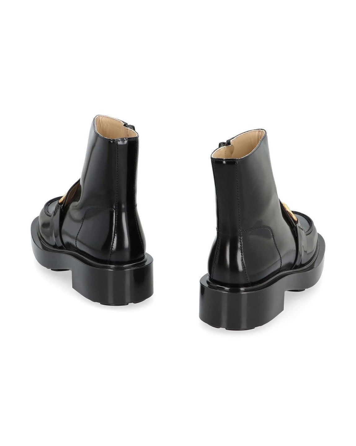Bottega Veneta Black Calfskin Ankle Boots 