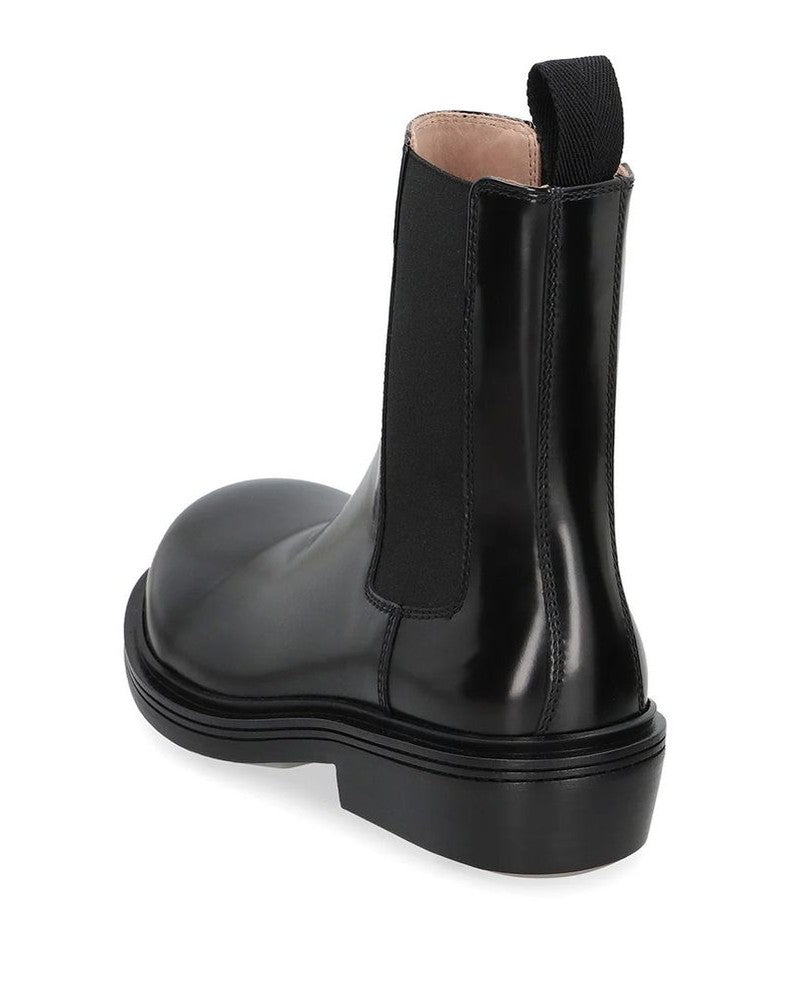 Bottega Veneta Black Calfskin Chelsea Boots Boots