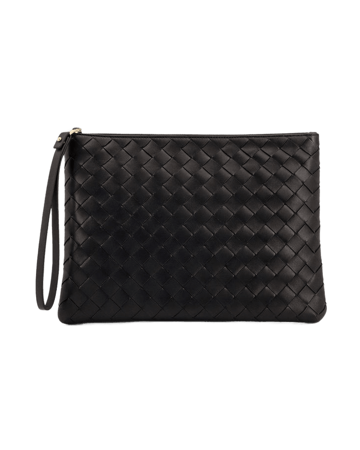 Bottega Veneta Black Leather Handbag Glam Steals