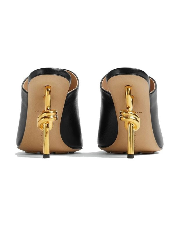 Bottega Veneta Black Leather Lamb Mules Glam Steals