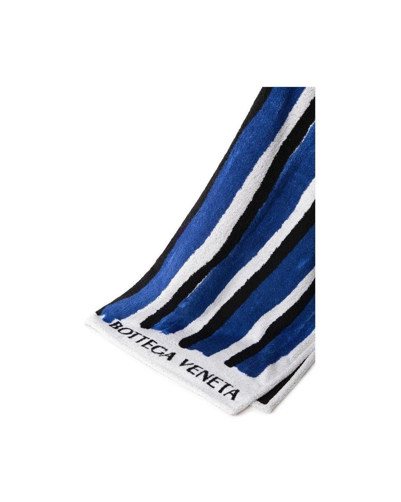 Bottega Veneta Blue Cotton Beach Towel Glam Steals