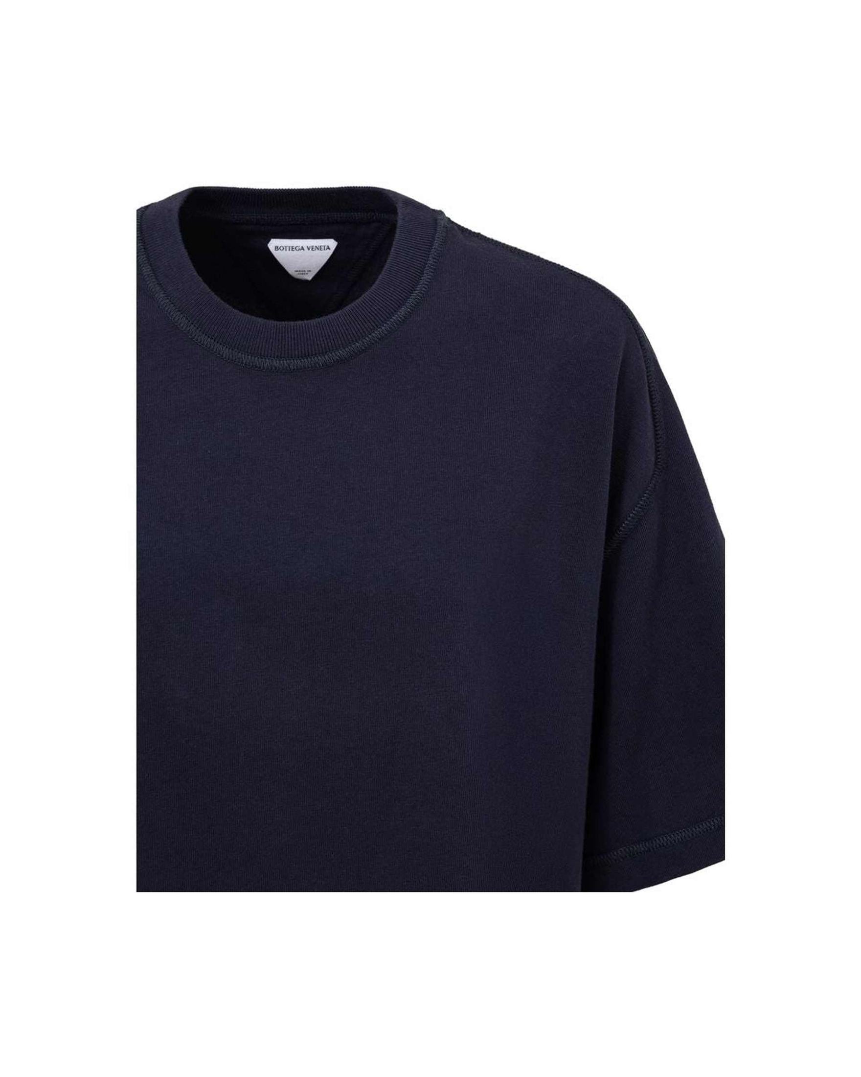 Bottega Veneta Blue Cotton T-Shirt Glam Steals