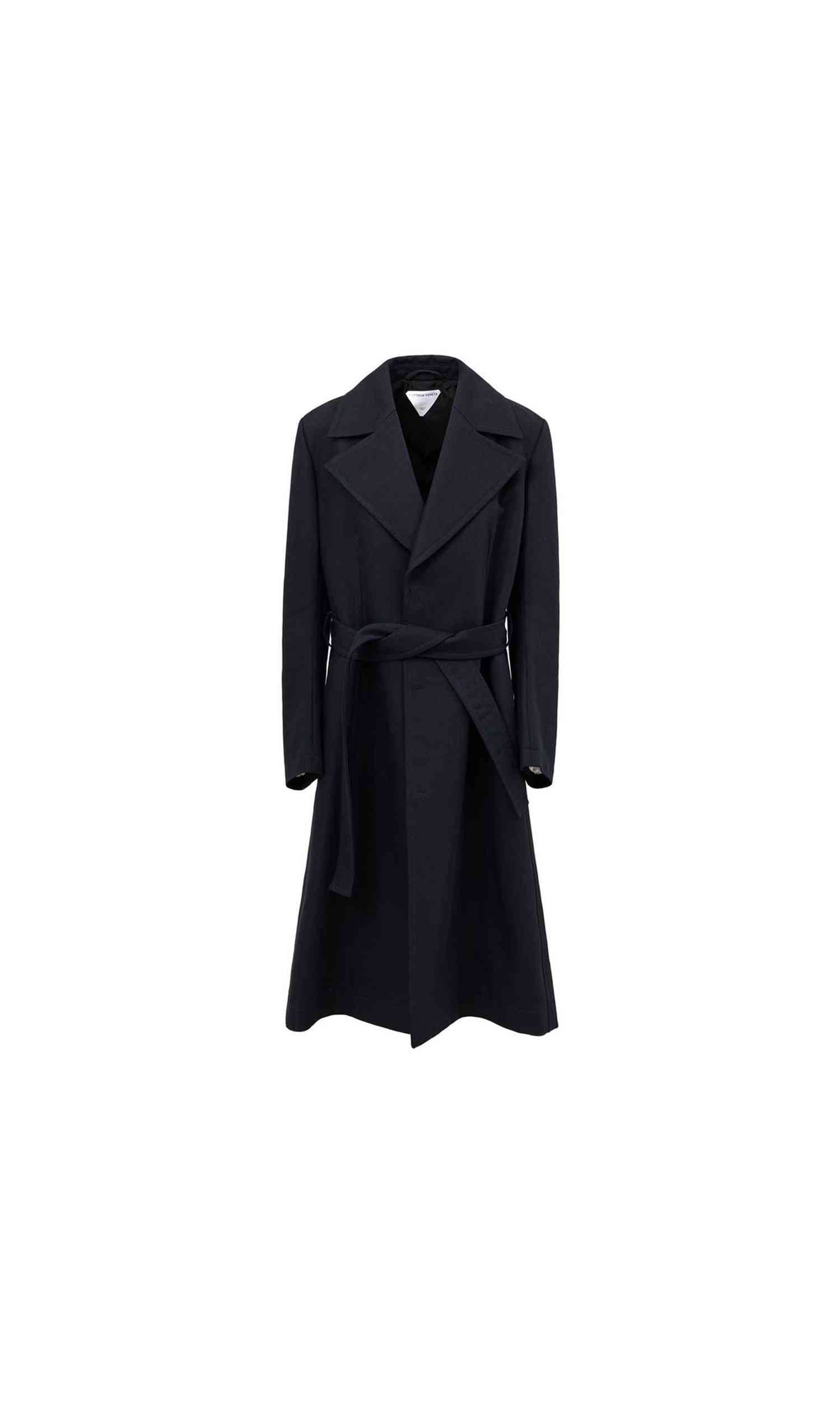 Bottega Veneta Blue Cotton Trench Coat Glam Steals