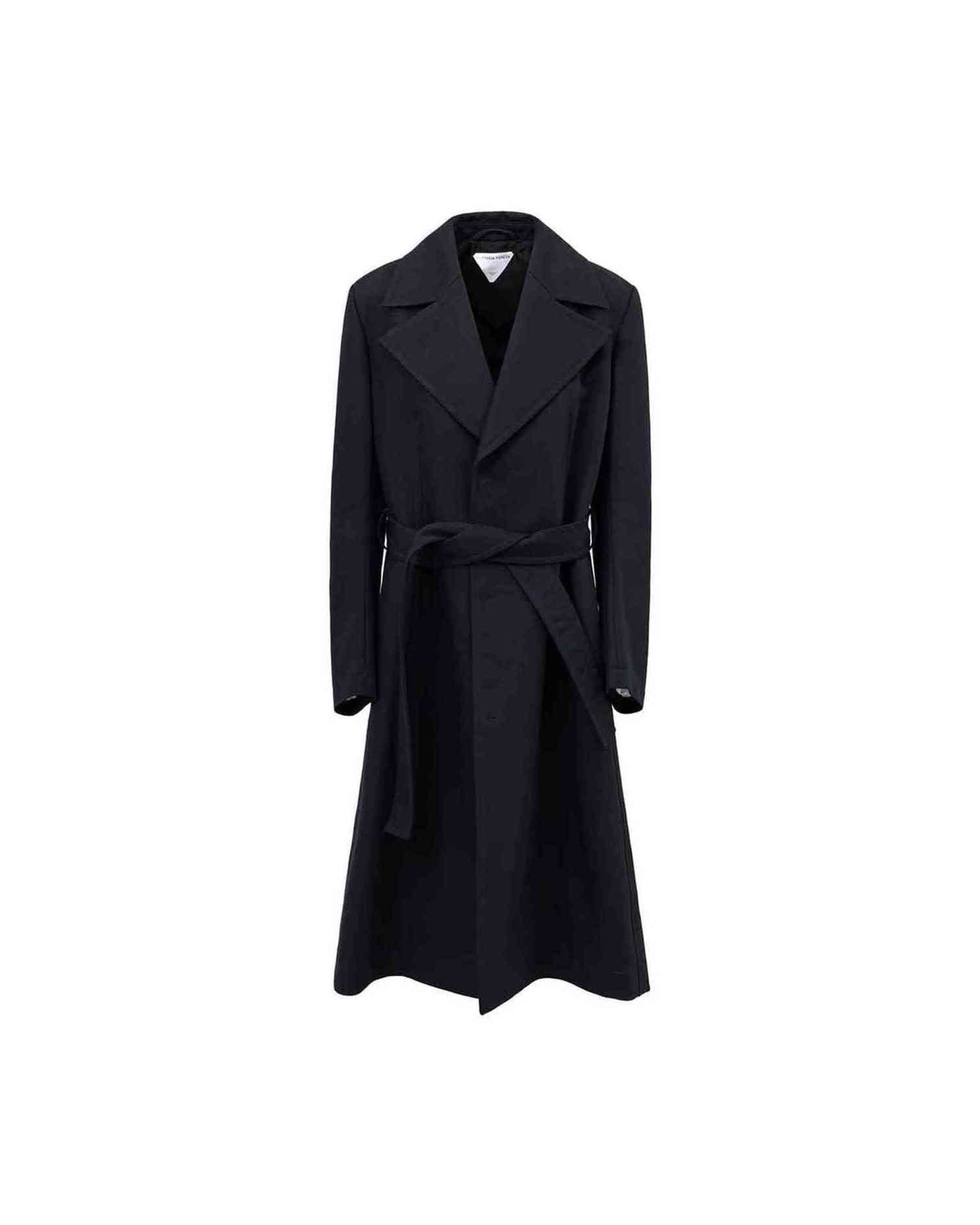 Bottega Veneta Blue Cotton Trench Coat Glam Steals