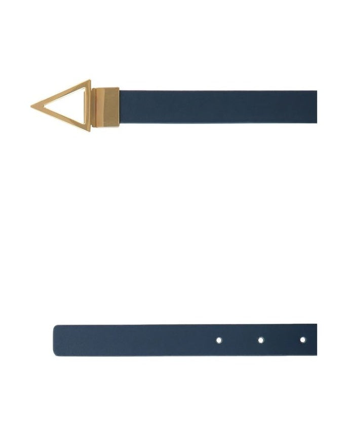 Bottega Veneta Blue Leather Regular Belt Glam Steals