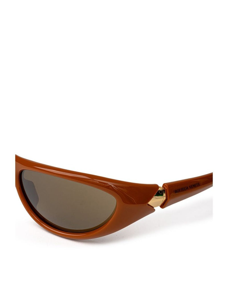Bottega Veneta Brown Acetate Sunglass Glam Steals