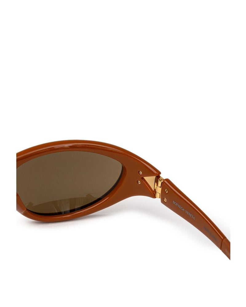 Bottega Veneta Brown Acetate Sunglass Glam Steals