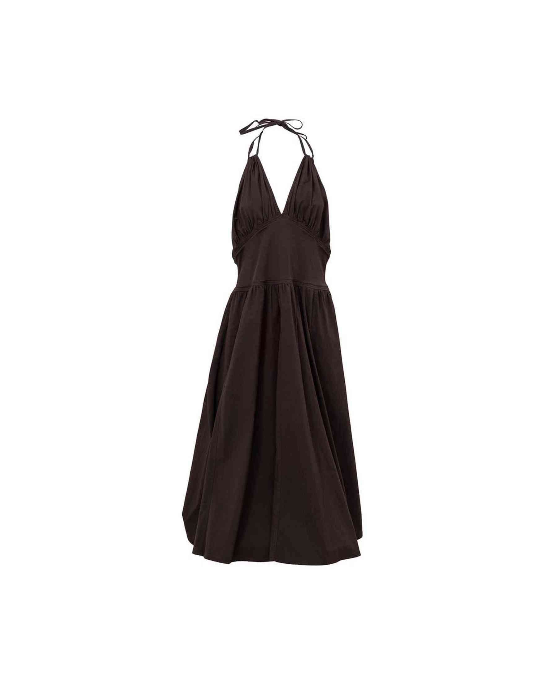 Bottega Veneta Brown Cotton Long Glam Steals
