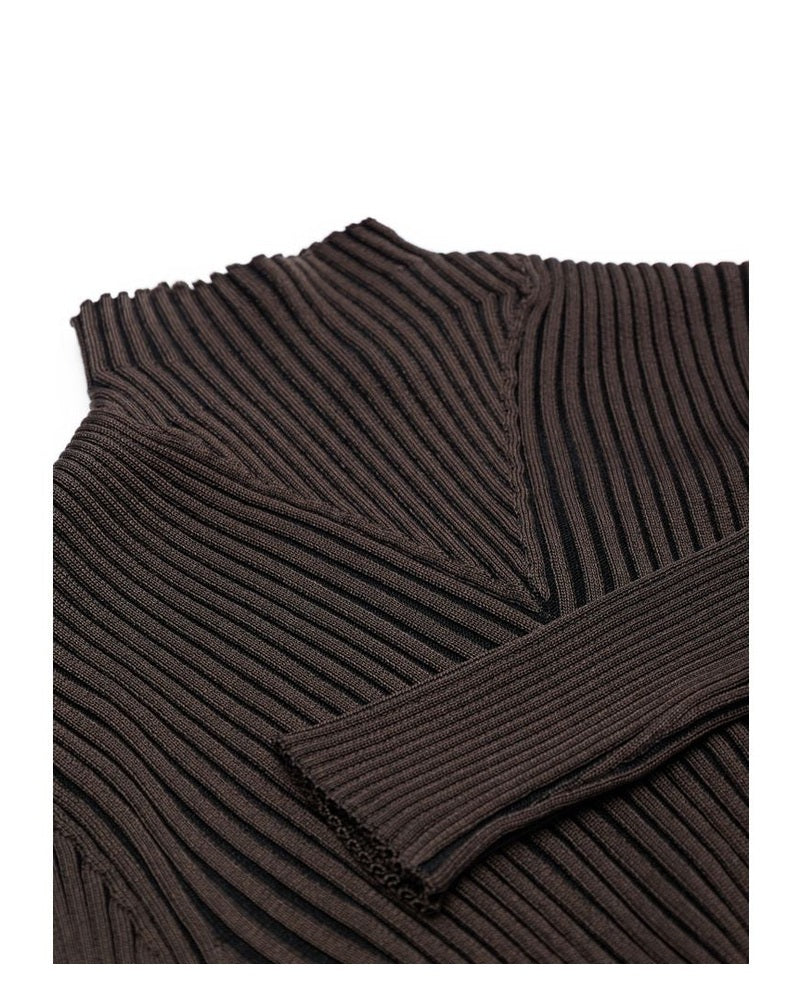 Bottega Veneta Brown Viscose Turtleneck Glam Steals