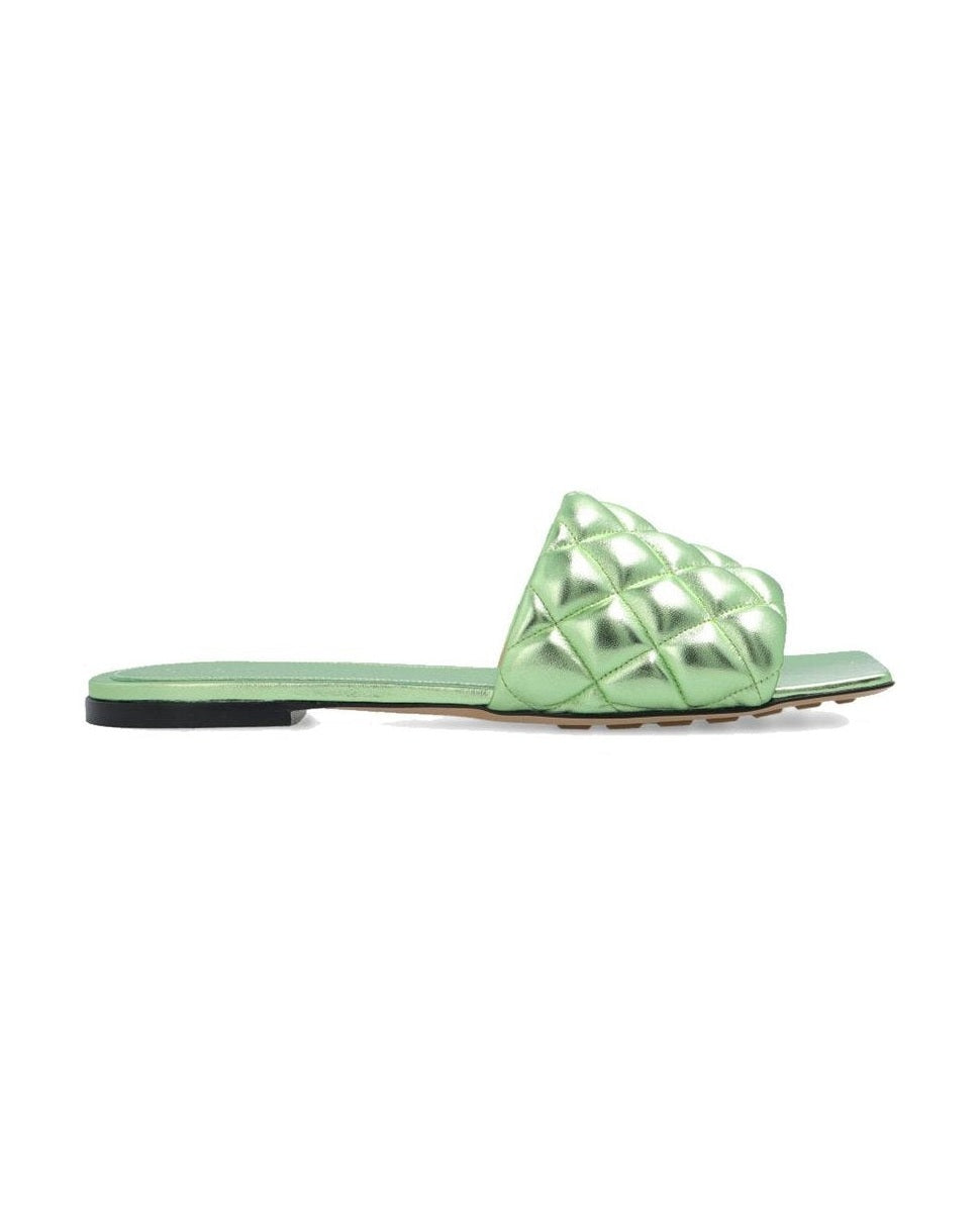 Bottega Veneta Calfskin Flat Sandals Glam Steals