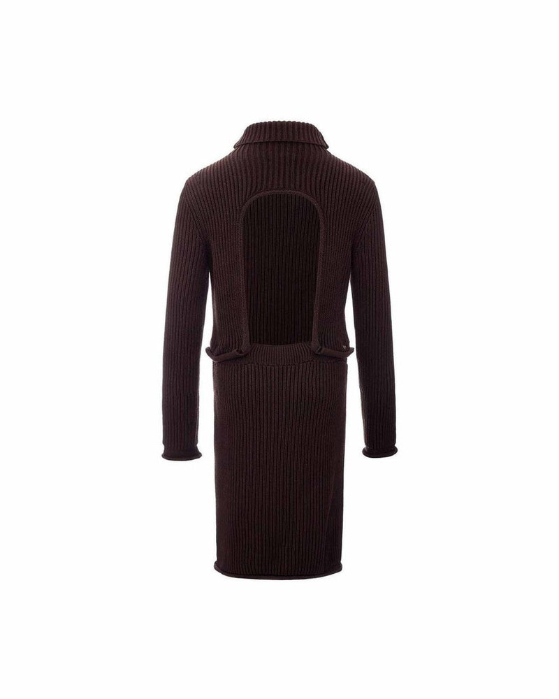 Bottega Veneta Elegant Viscose Brown Dress Glam Steals