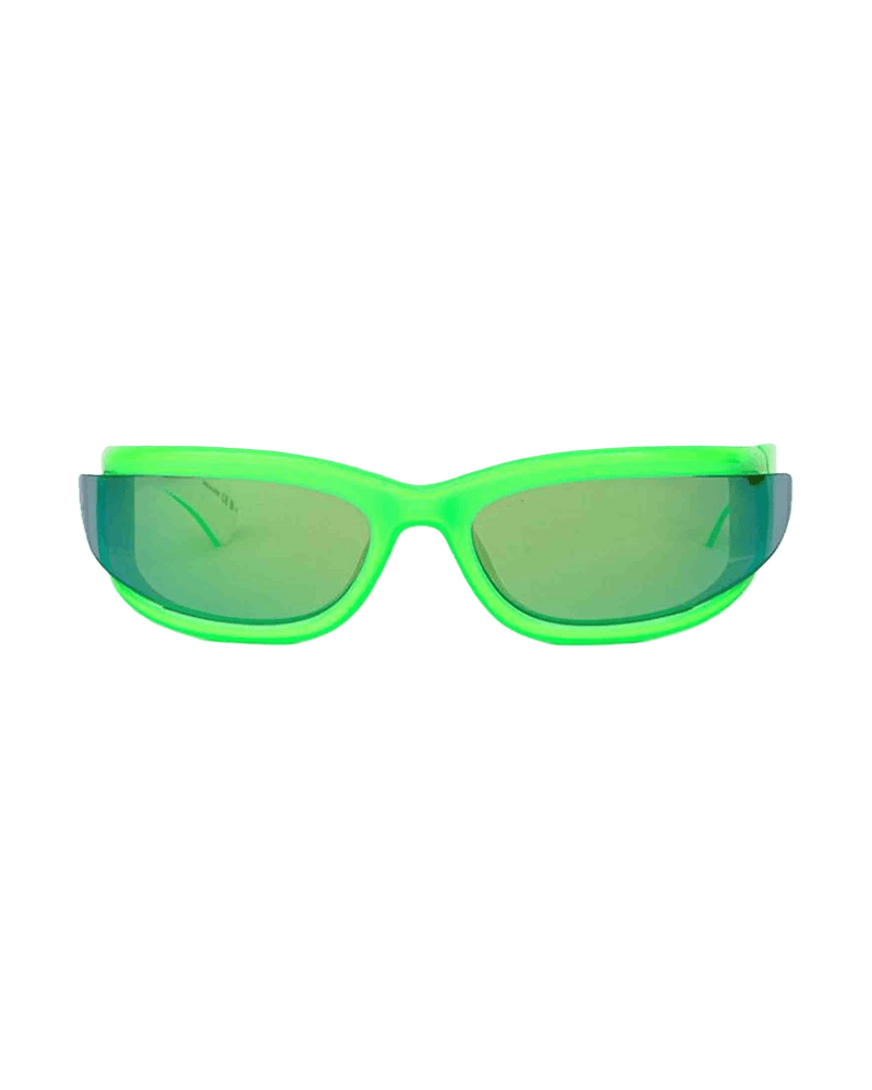 Bottega Veneta Green Acetate Sunglass Glam Steals