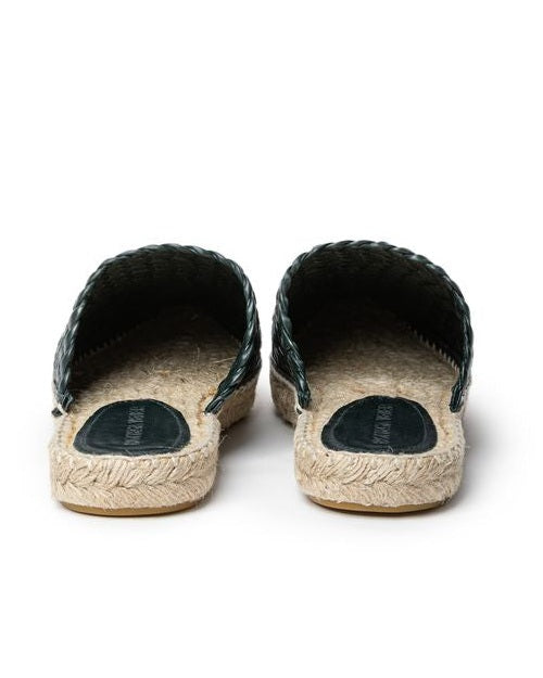 Bottega Veneta Green Leather Espadrille Glam Steals