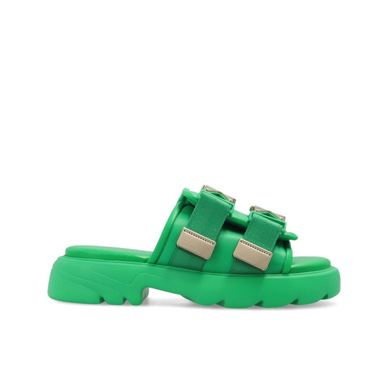 Bottega Veneta Nylon Slides Glam Steals