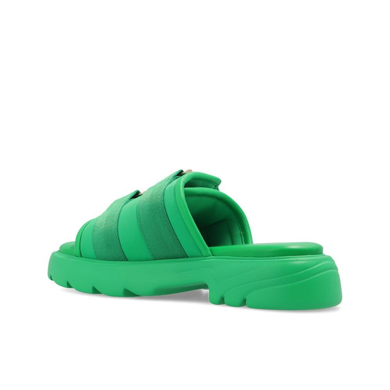 Bottega Veneta Nylon Slides Glam Steals