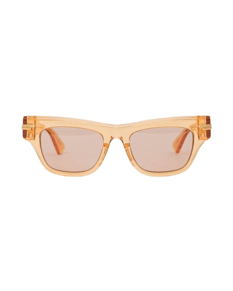Bottega Veneta Orange Acetate Sunglass Glam Steals