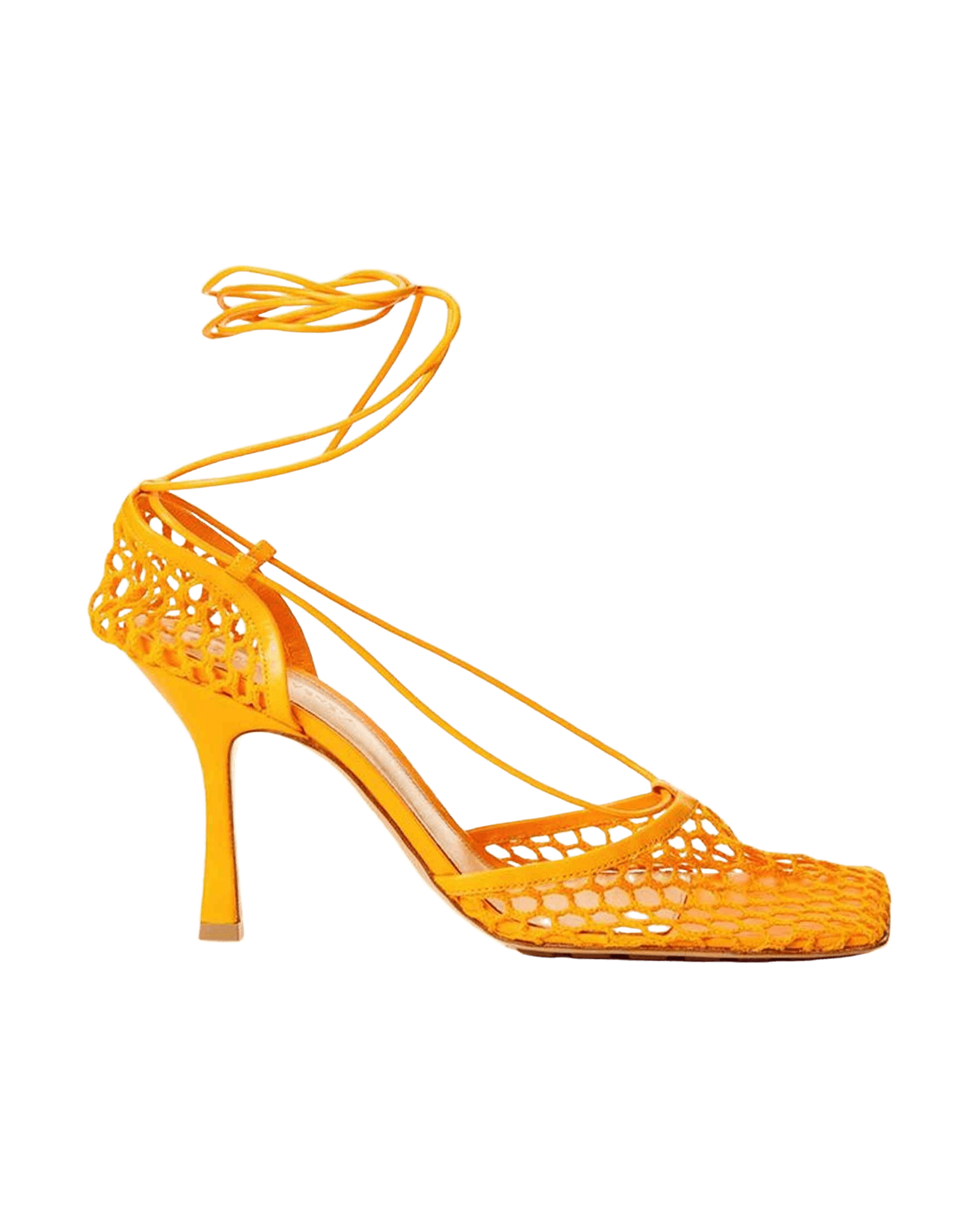 Bottega Veneta Orange Leather Fabric And Sandals Glam Steals