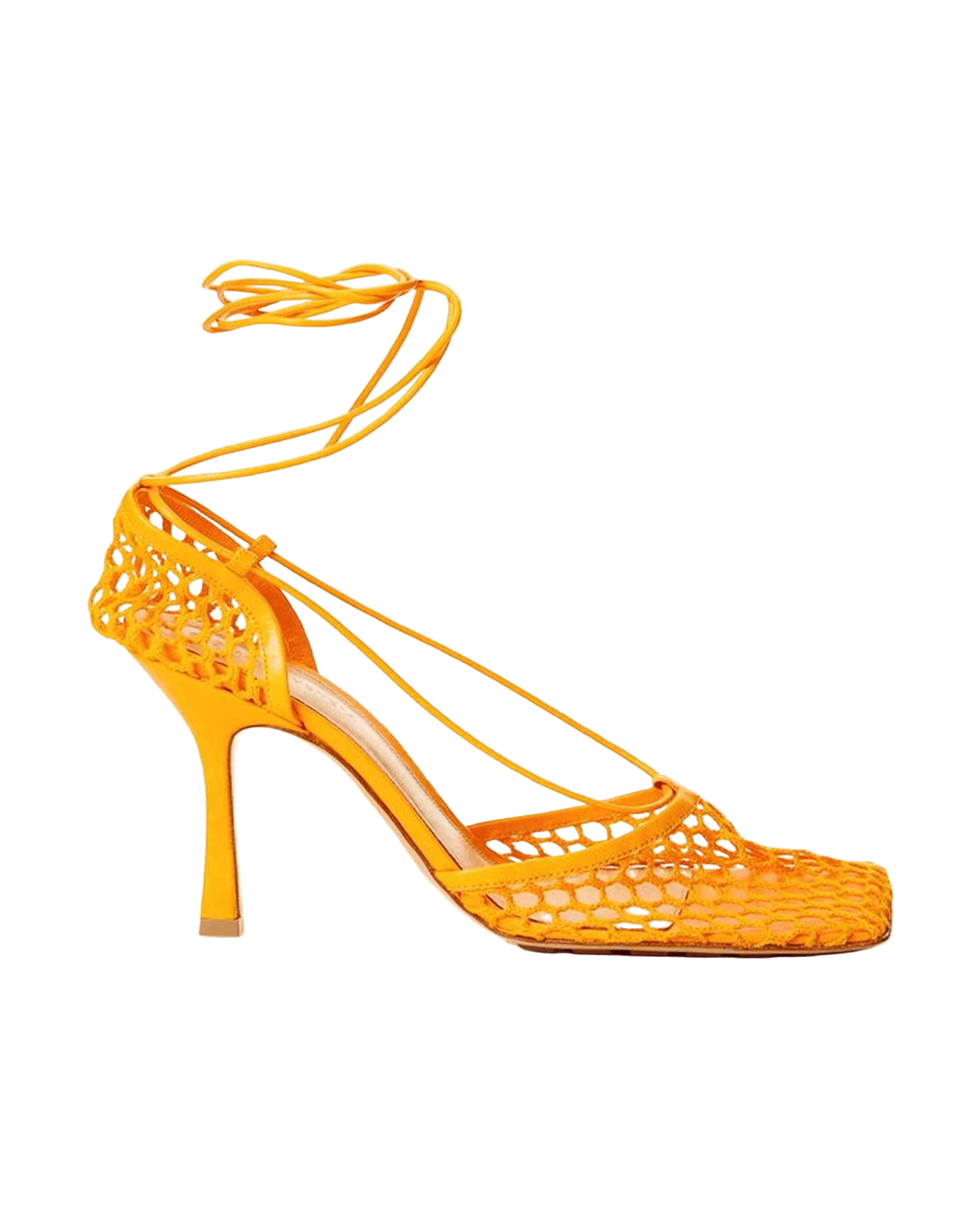 Bottega Veneta Orange Leather Fabric And Sandals Glam Steals