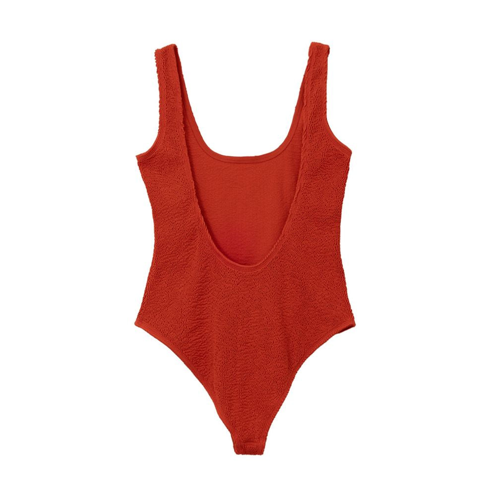 Bottega Veneta Orange Polyamide One Piece Swimsuit Glam Steals