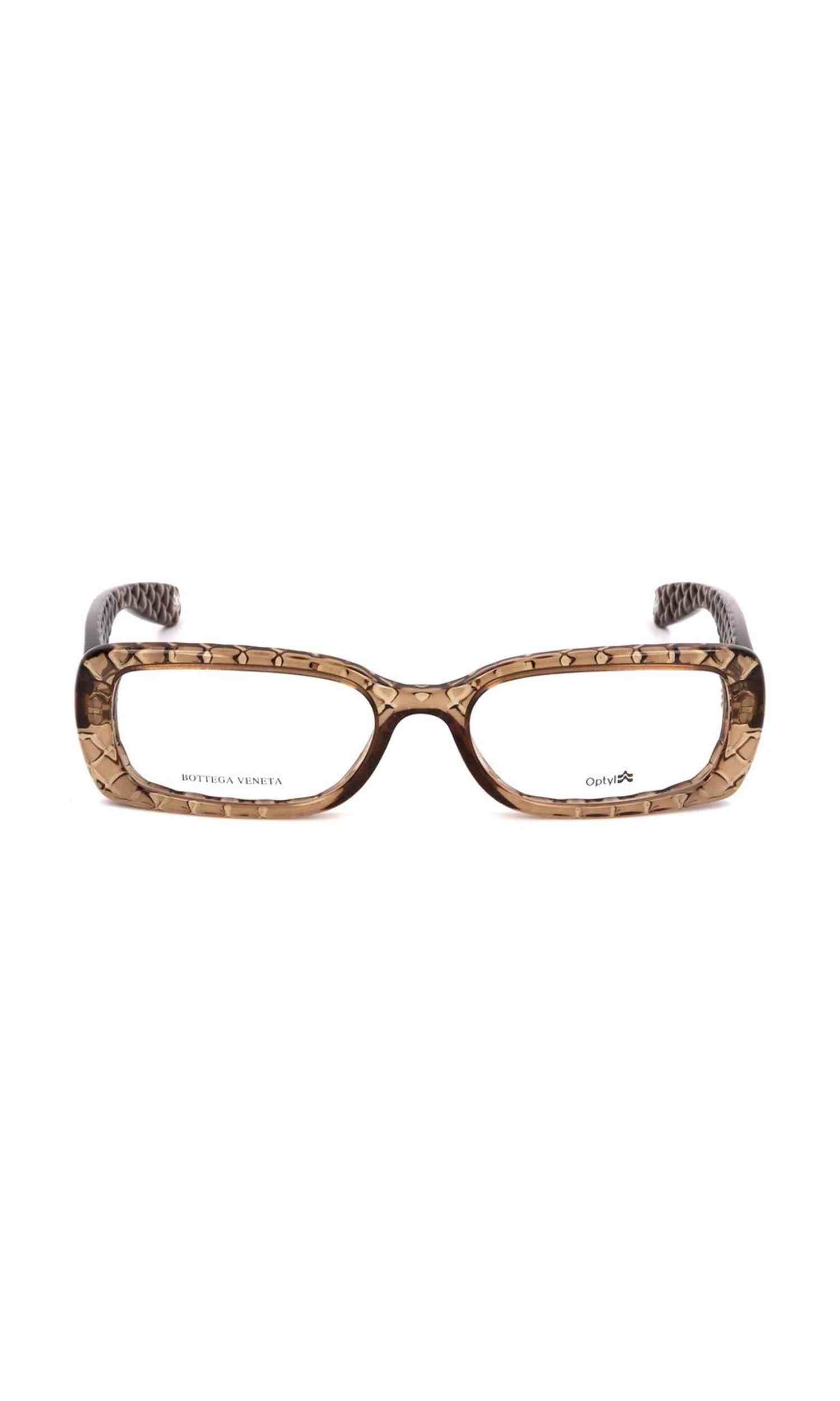 Bottega Veneta Plastic Brown Frame Glam Steals