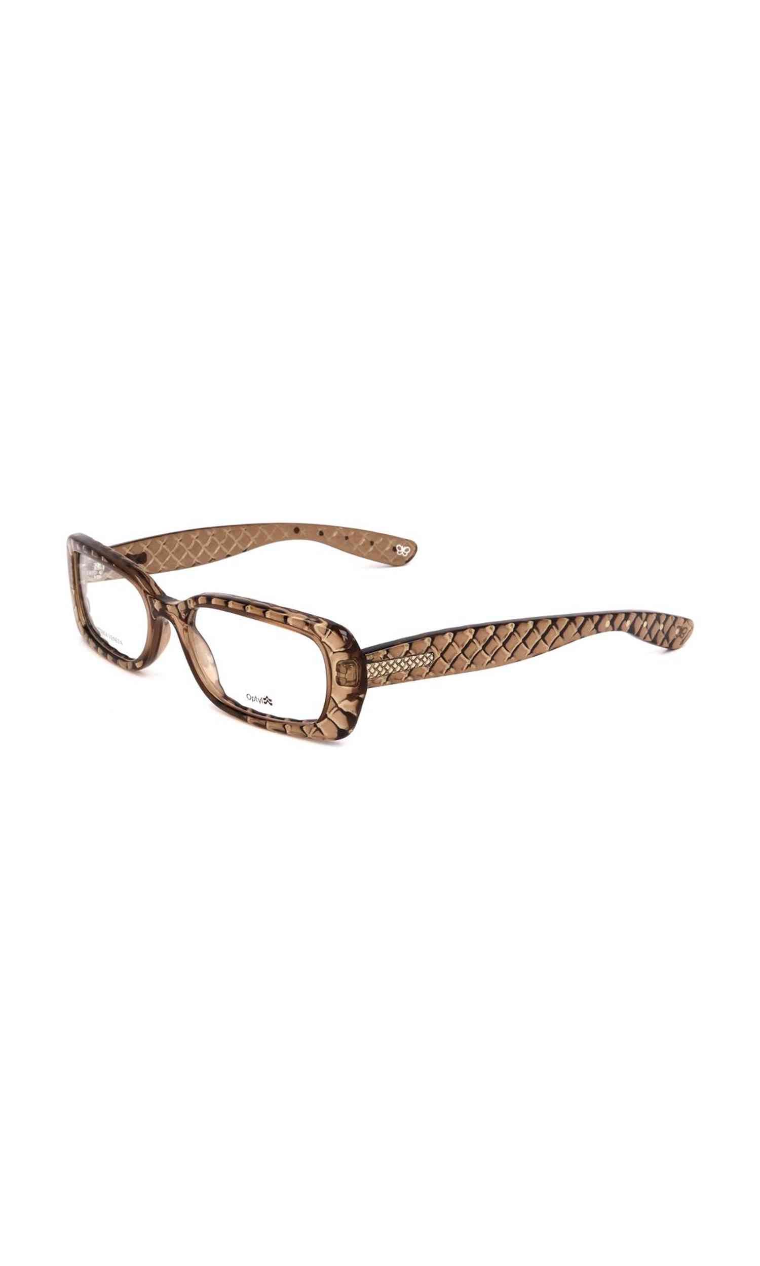 Bottega Veneta Plastic Brown Frame Glam Steals