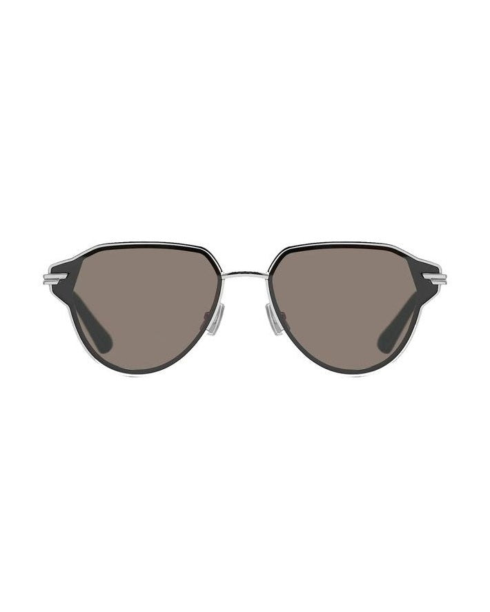 Bottega Veneta Silver Metal Sunglasses Glam Steals
