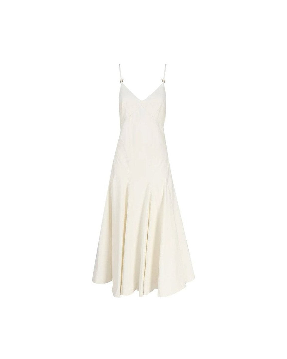 Bottega Veneta White Cotton Dress